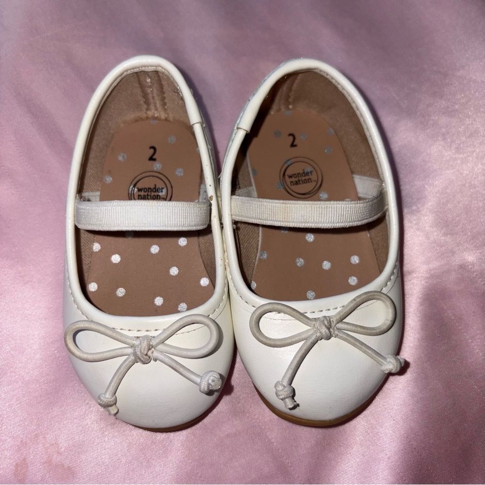 Wonder Nation Ivory Kids Dress Shoes